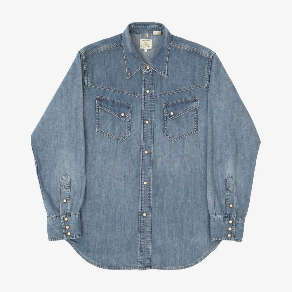 Levis Vintage Western Denim Shirt - image 1