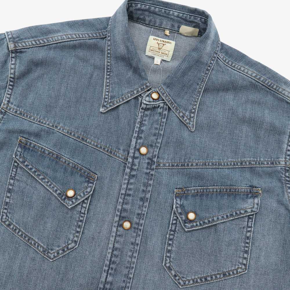 Levis Vintage Western Denim Shirt - image 3