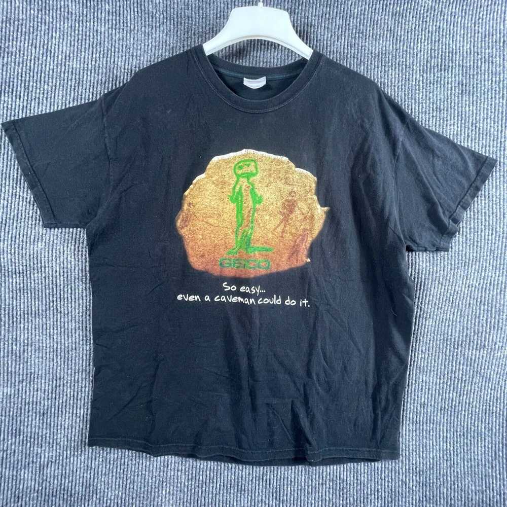 Hanes VTG Hanes T Shirt Mens XL Black Short Sleev… - image 1