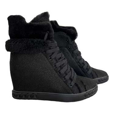 Casadei Faux fur trainers