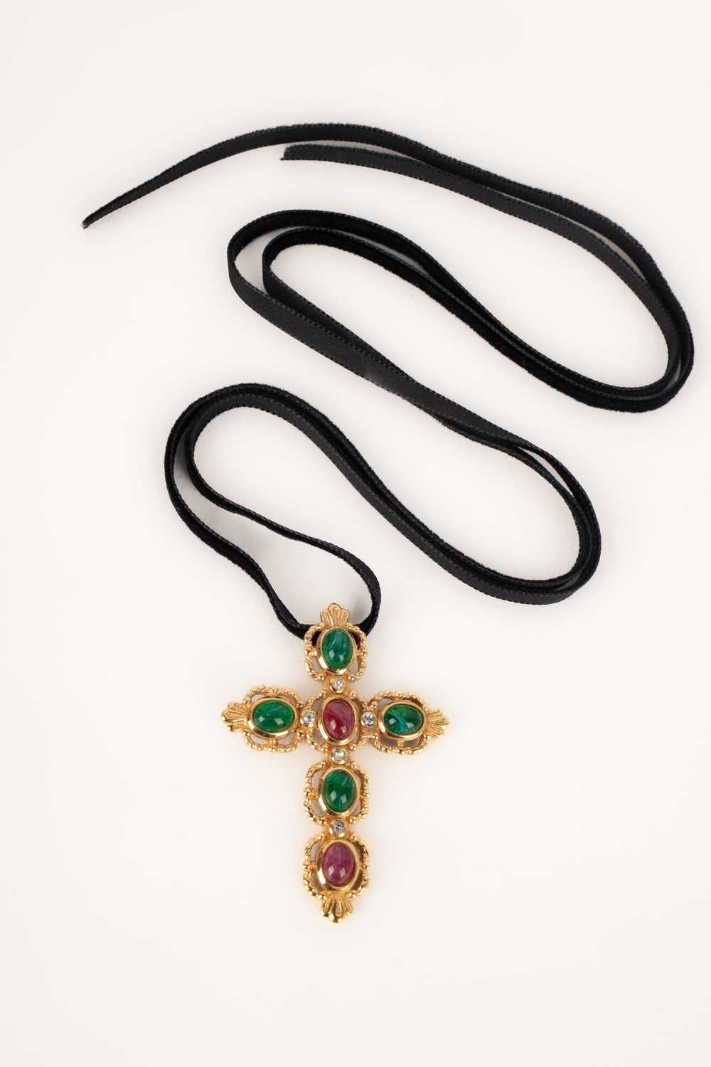 Collier croix Christian Dior - image 2