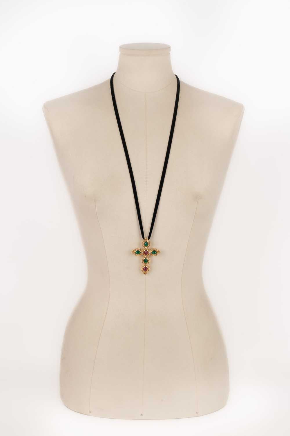 Collier croix Christian Dior - image 3