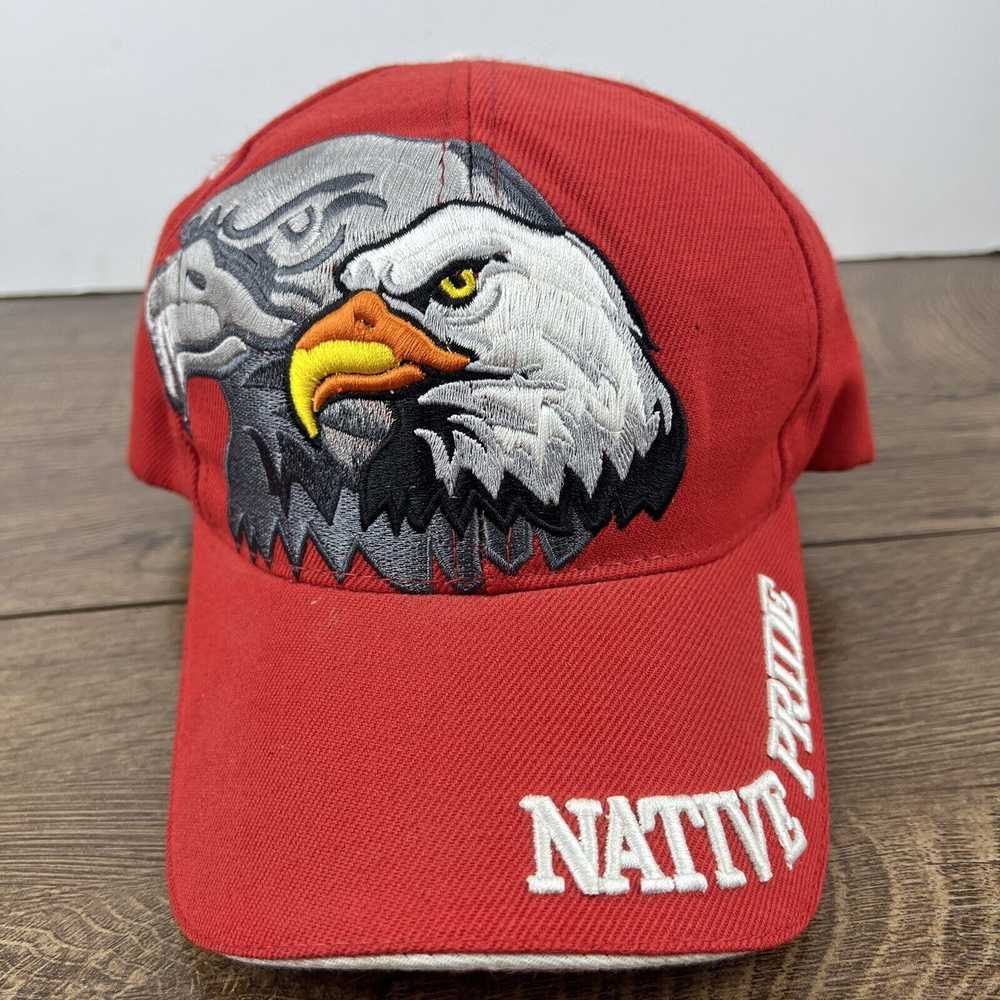 Other Native Pride Hat Bald Eagle Red Hat Adjusta… - image 2