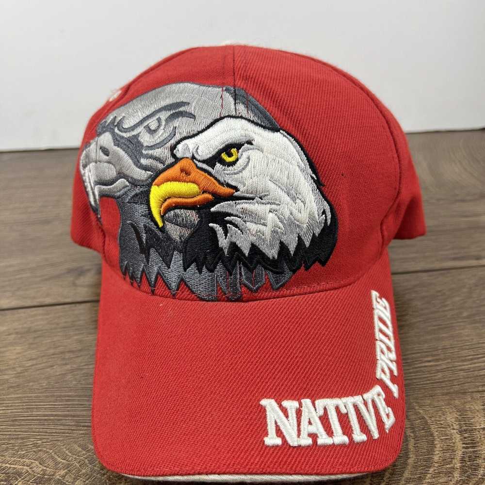 Other Native Pride Hat Bald Eagle Red Hat Adjusta… - image 5