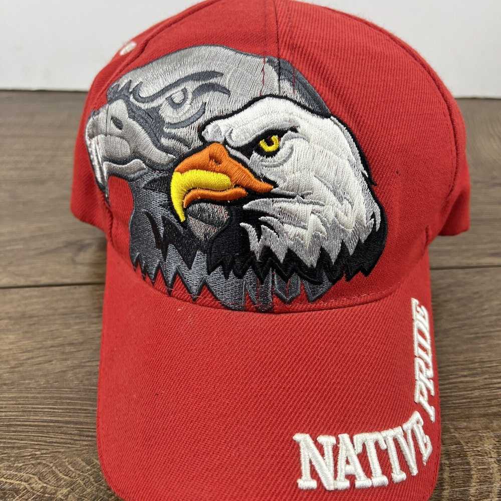 Other Native Pride Hat Bald Eagle Red Hat Adjusta… - image 6