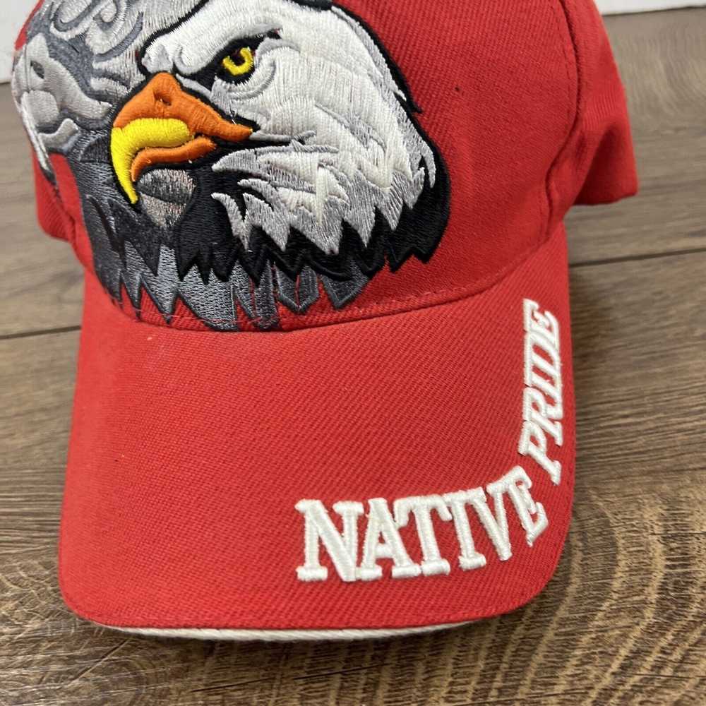 Other Native Pride Hat Bald Eagle Red Hat Adjusta… - image 7