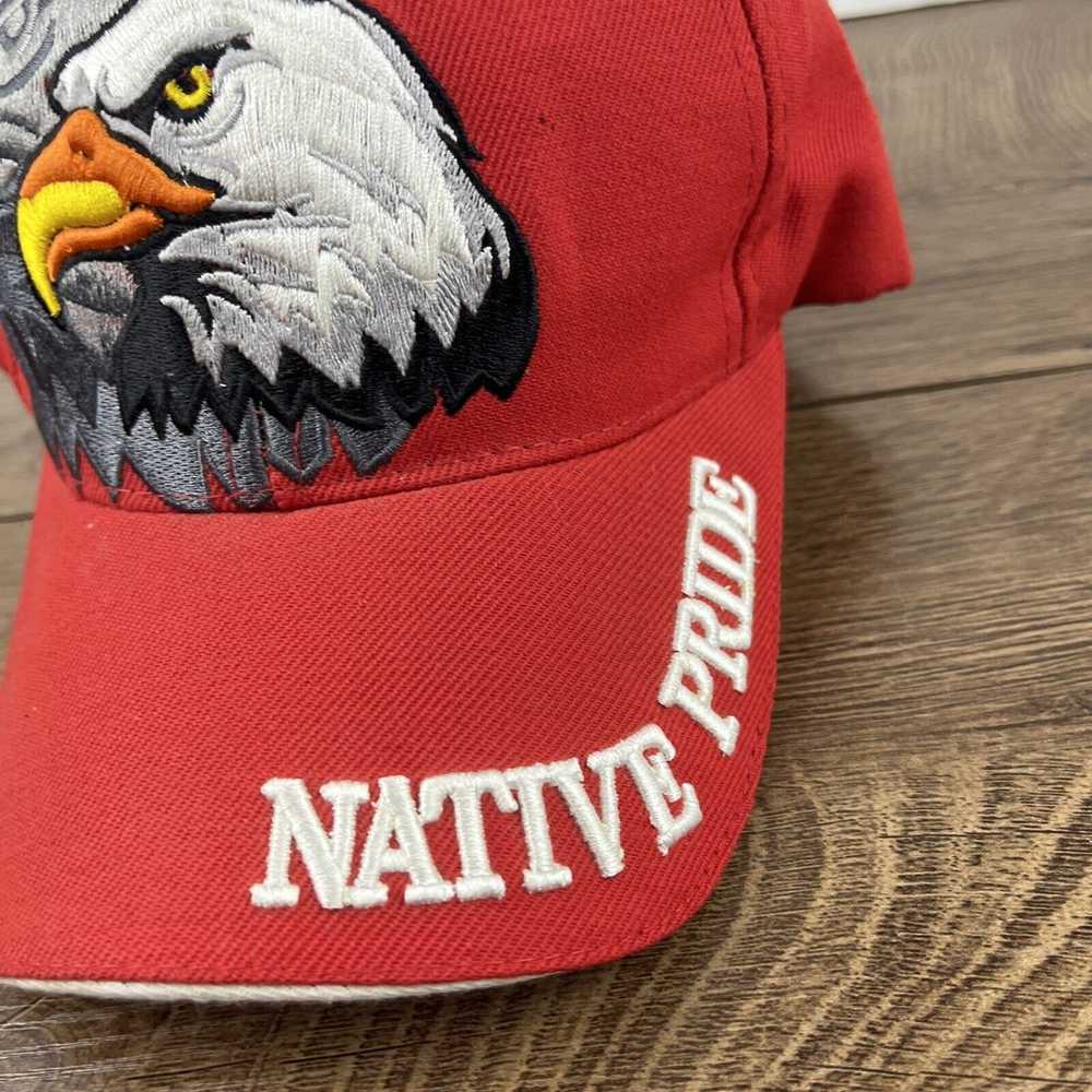 Other Native Pride Hat Bald Eagle Red Hat Adjusta… - image 8