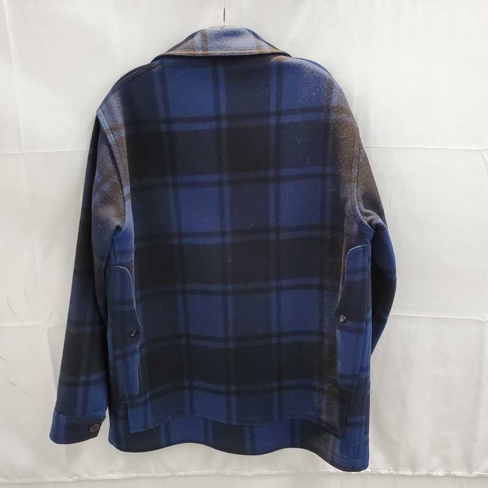 Vintage Pendleton Blue/Black Wool Button Up Jacke… - image 2