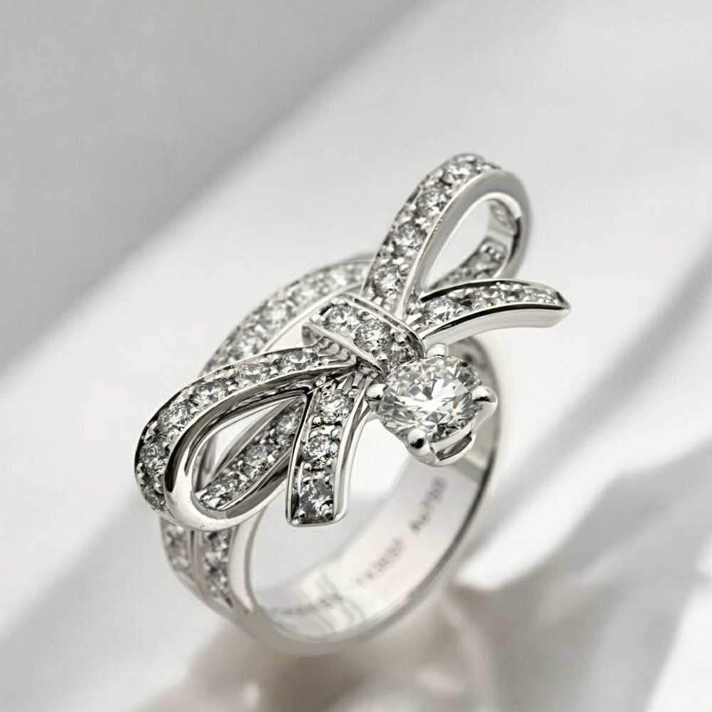 Chanel Chanel Ruban de K18WG White Gold Ring F - image 7