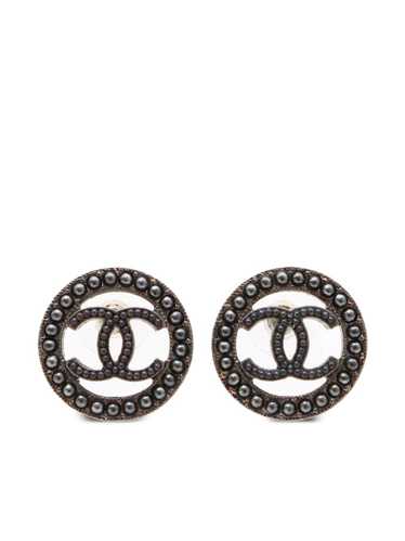 CHANEL Pre-Owned 2017 CC earrings - Silver - image 1