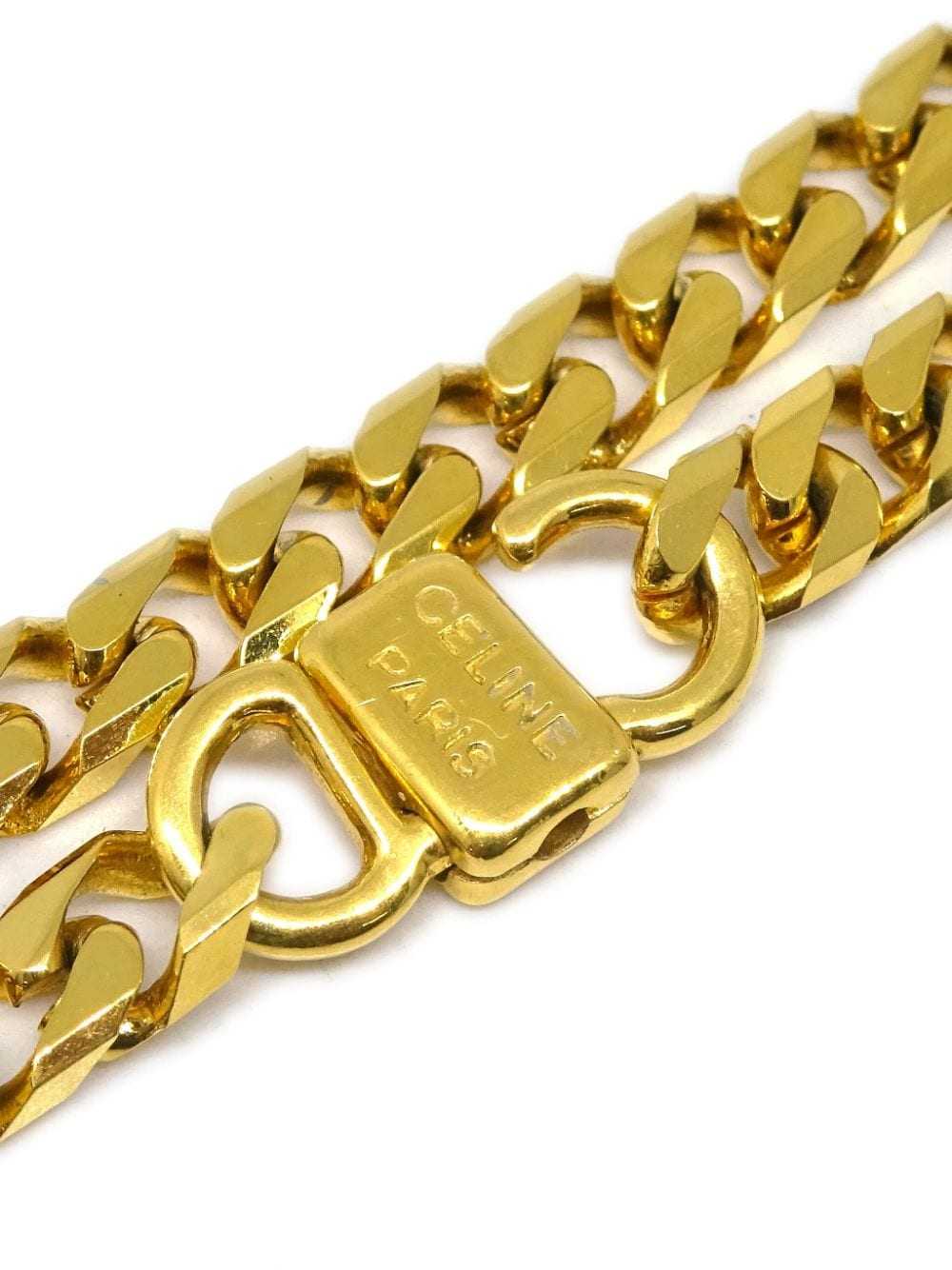 Céline Pre-Owned 1990-2000 logo pendant necklace … - image 3