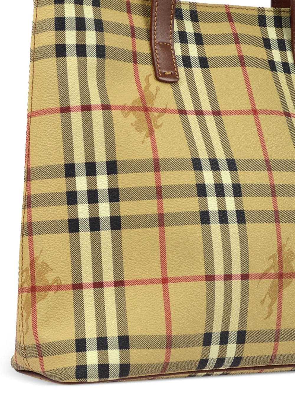 Burberry Pre-Owned 1990-2000s Haymarket Check tot… - image 3