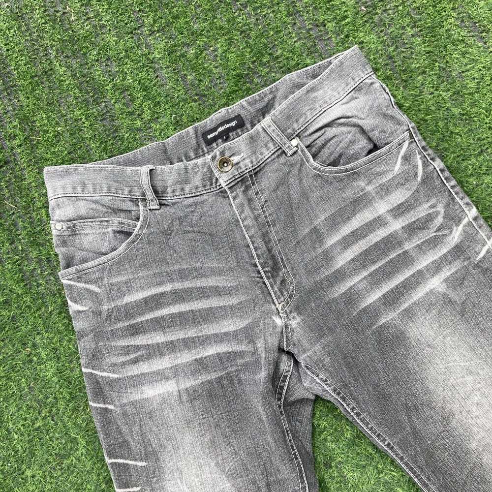 semanticdesign SEMANTIC DESIGN FLARED DISTRESSED … - image 3