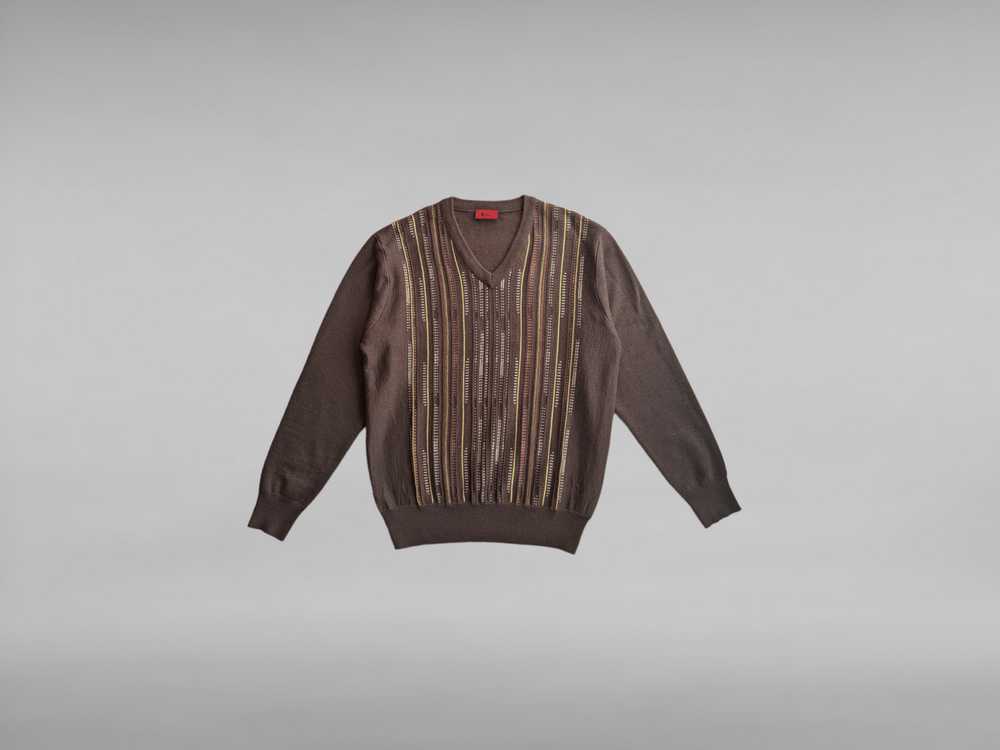 Coloured Cable Knit Sweater × Gabicci × Japanese … - image 2