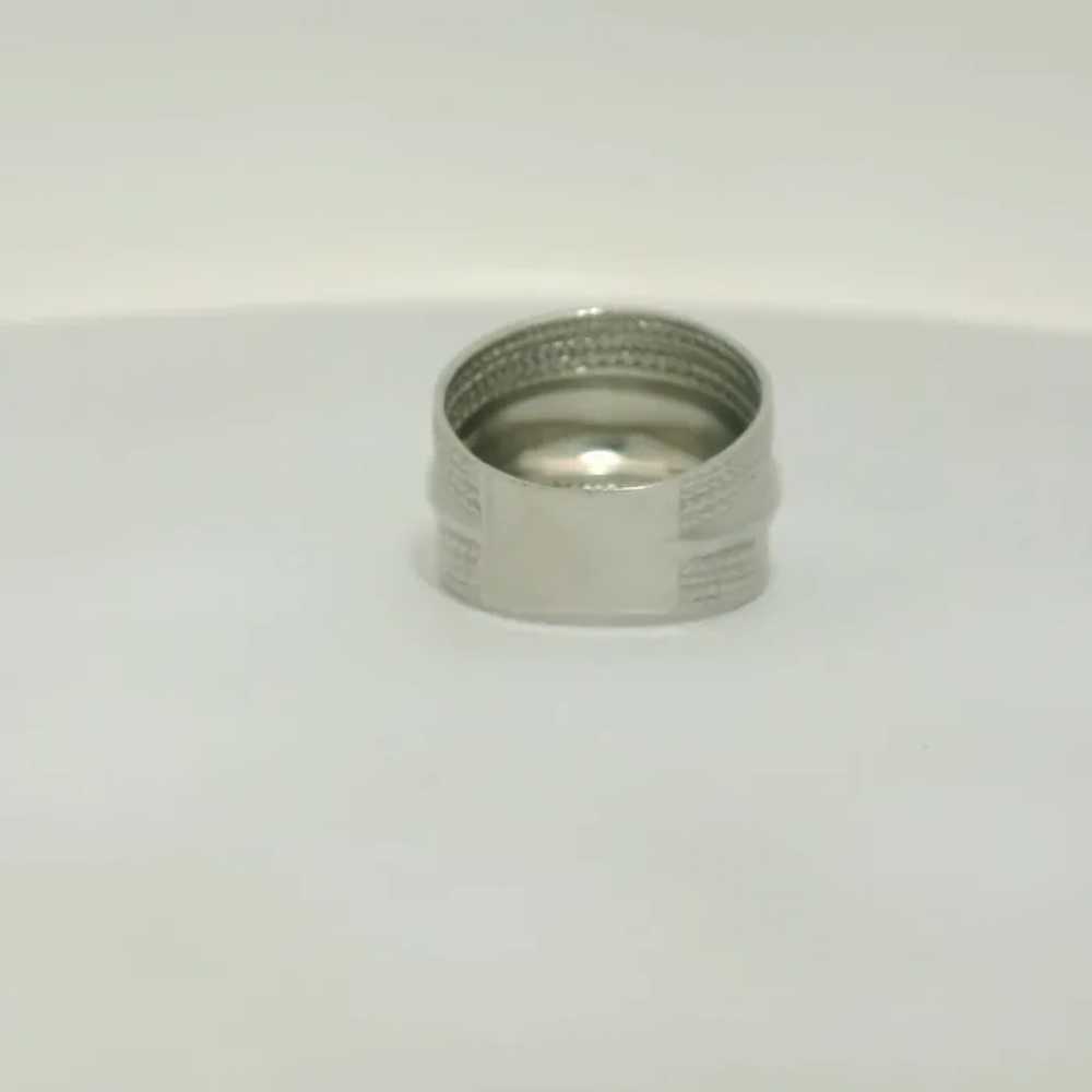 Sterling Silver Wide Band Ring - Size 8 - image 2