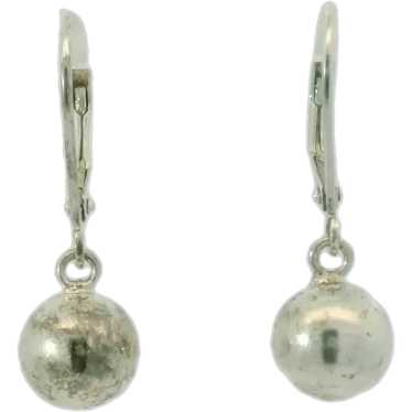 Sterling Silver Ball Dangle Earrings - image 1