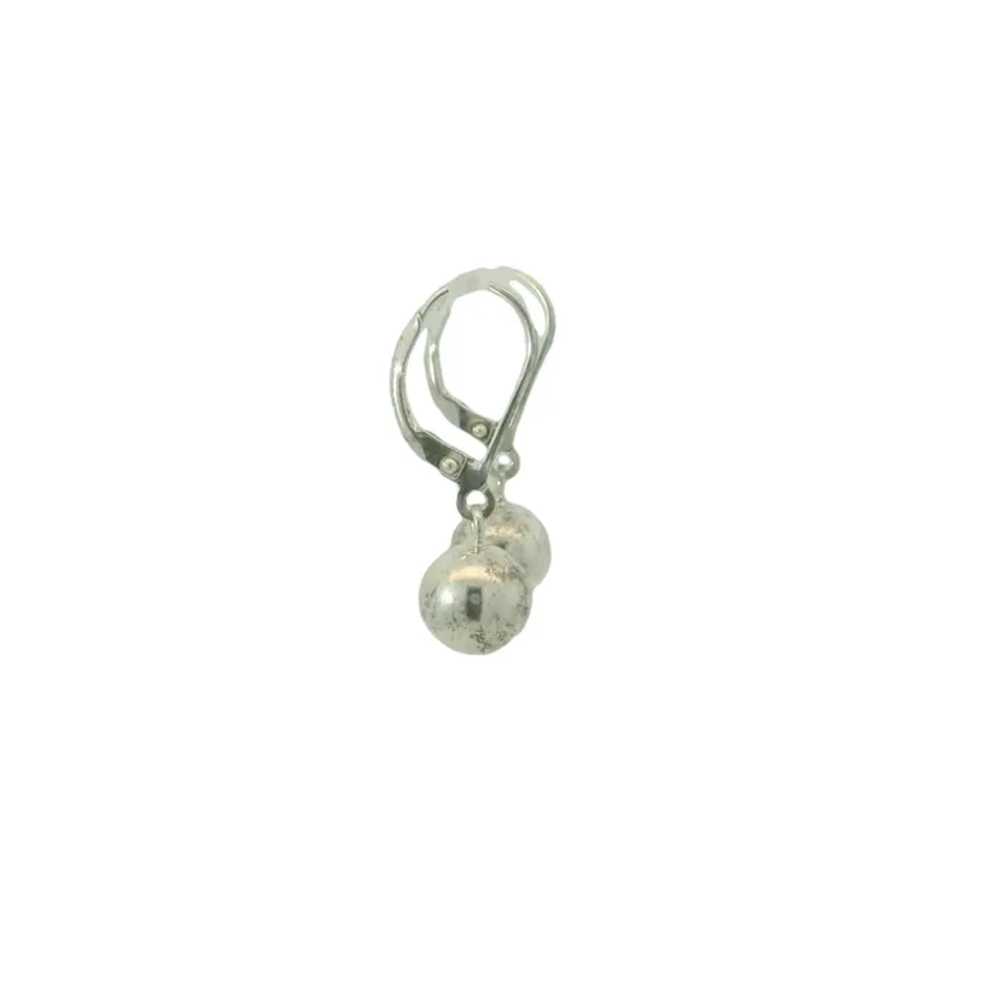 Sterling Silver Ball Dangle Earrings - image 3