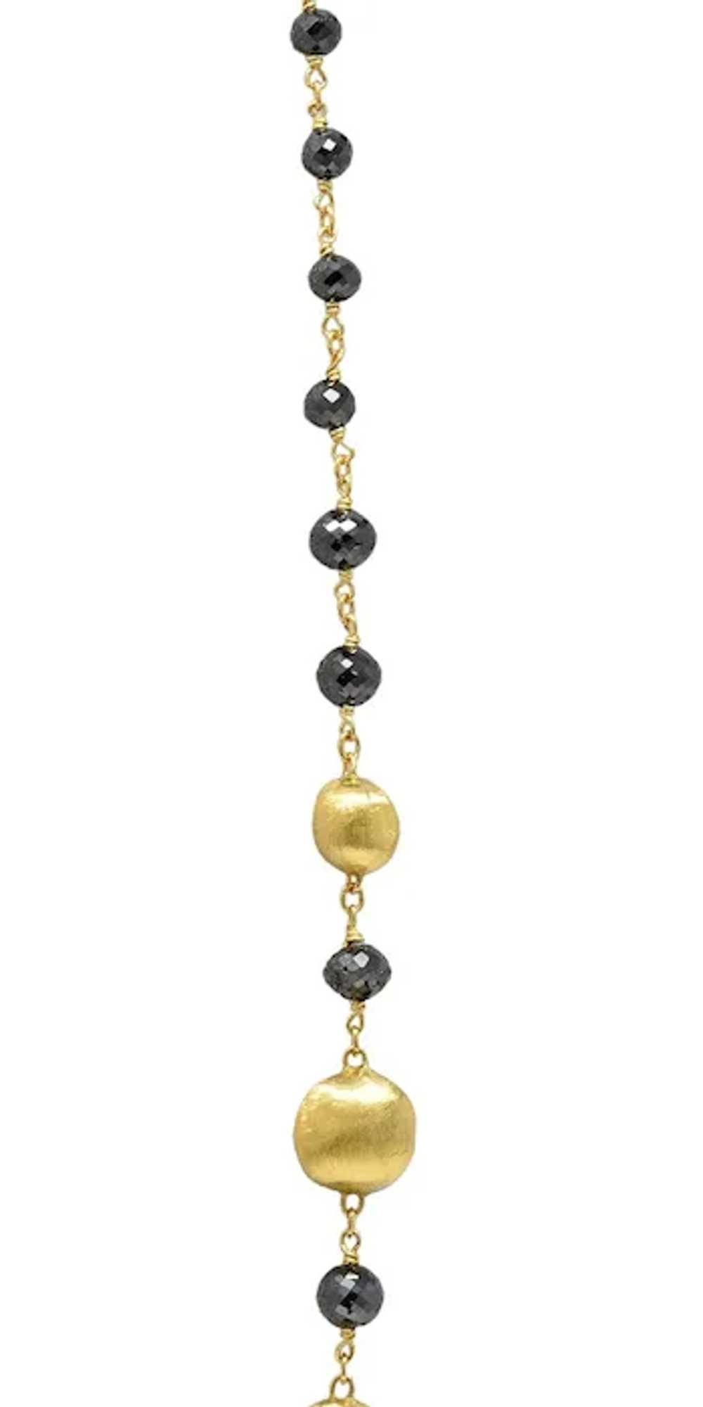 Marco Bicego Contemporary Faceted Black Diamond 1… - image 7