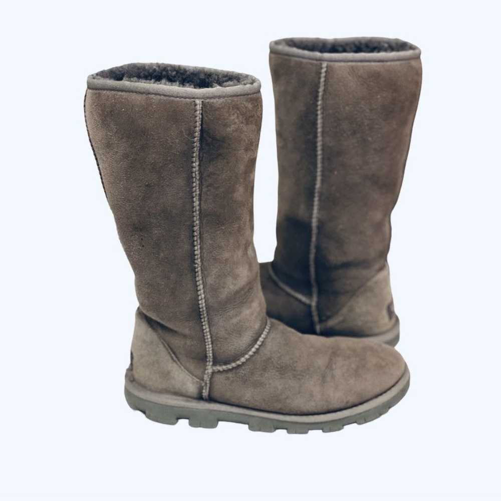 Ugg UGG Tall Classic Boots Grey Gray Fur Lined Th… - image 1