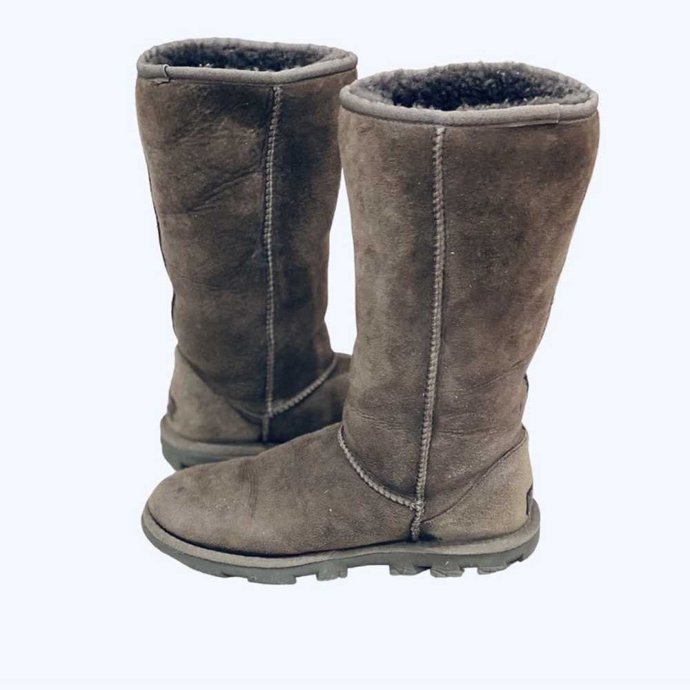 Ugg UGG Tall Classic Boots Grey Gray Fur Lined Th… - image 2