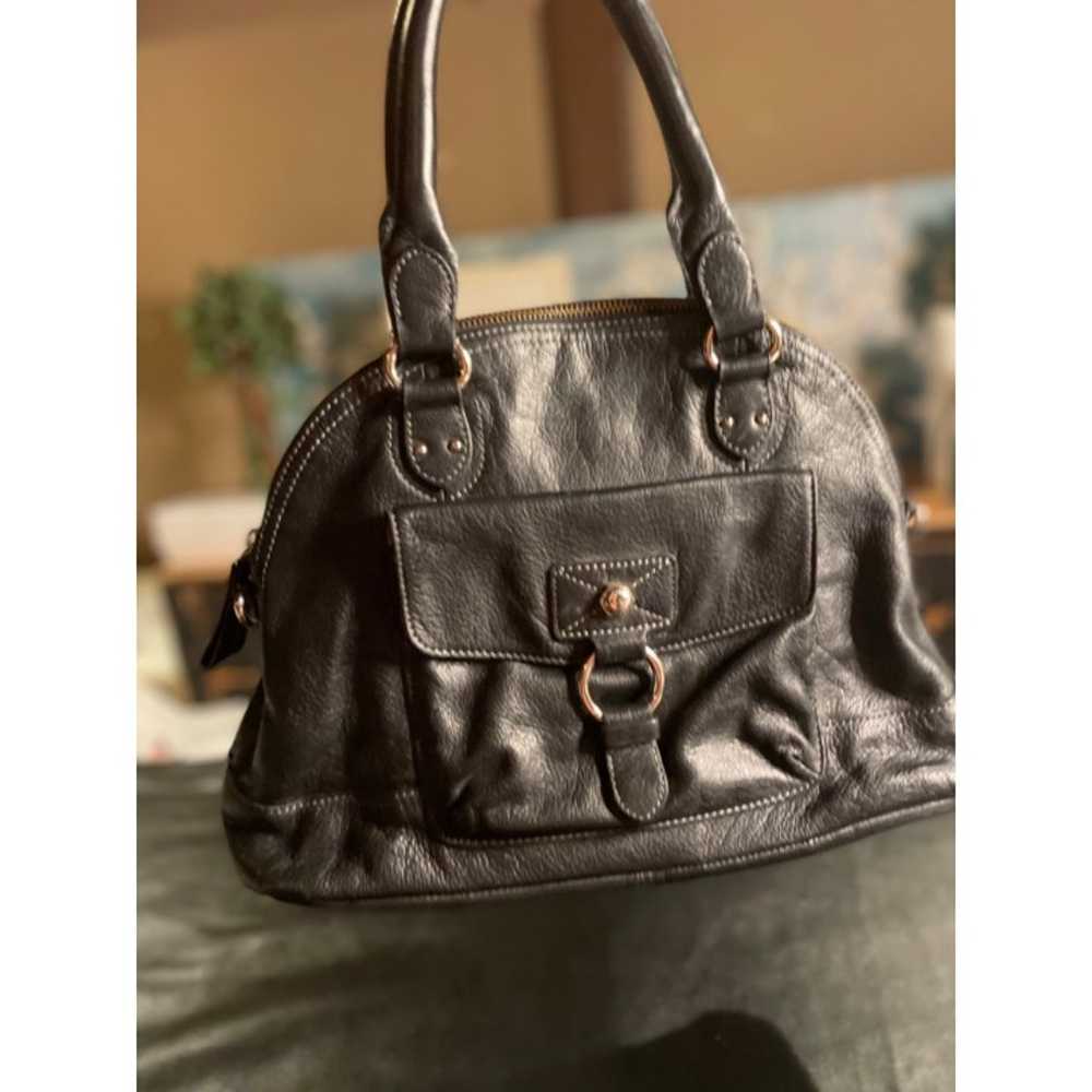 LC Leather satchel w/crossbody strap - image 1