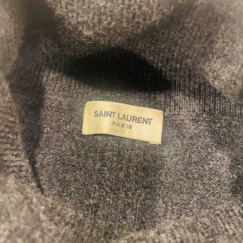 Saint Laurent Paris Saint Laurent Paris Grey Wool… - image 3