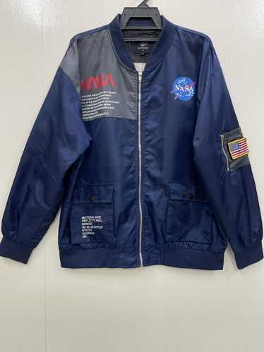 Bomber Jacket × Streetwear Apollo NASA Patches Sli