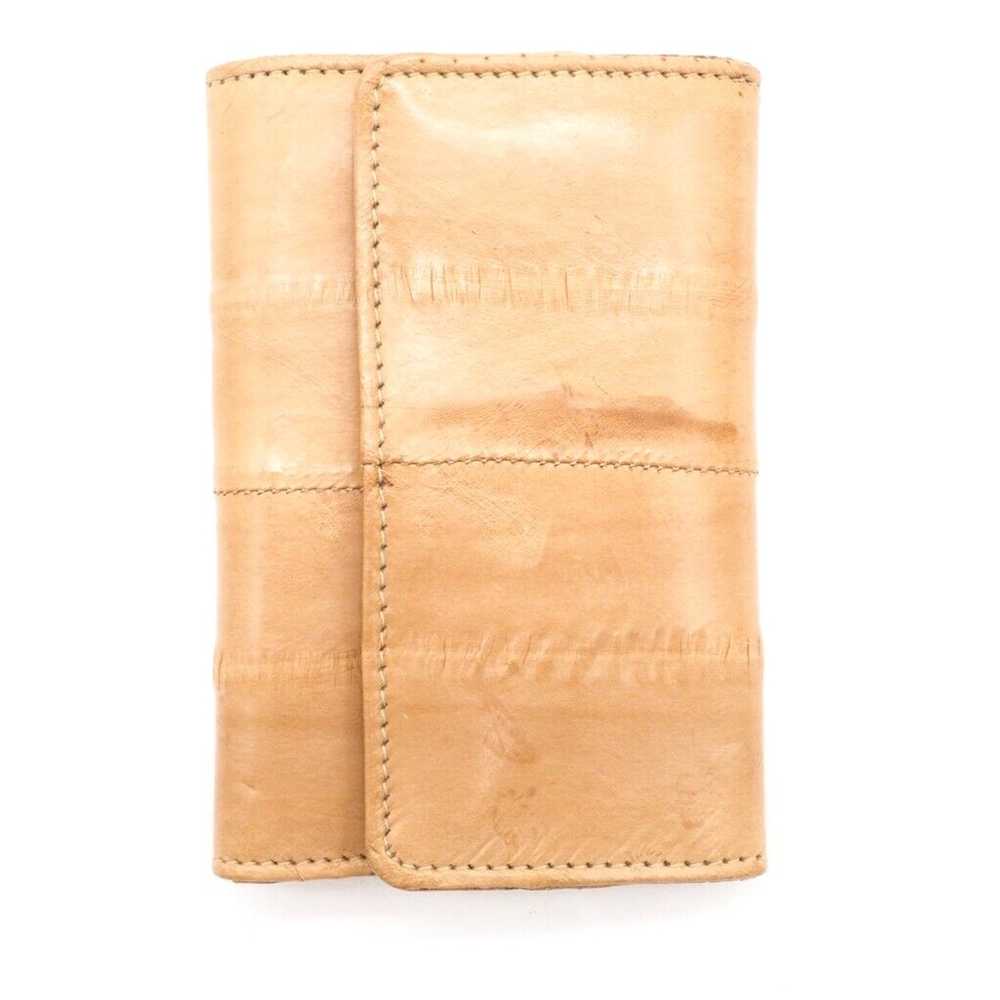 Vintage Sunco Eel Skin Leather Key Wallet w/ Gold… - image 1