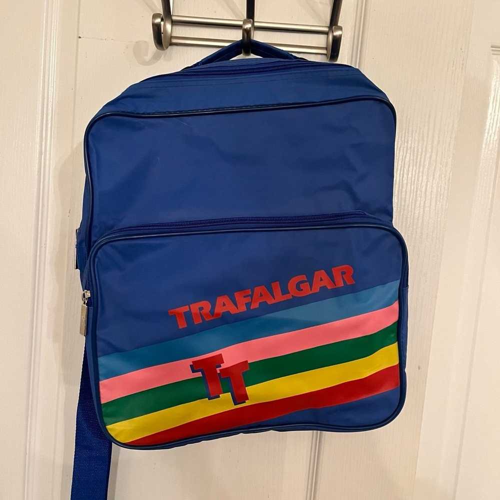 Trafalgar vintage tote, blue and rainbow crossbody - image 1