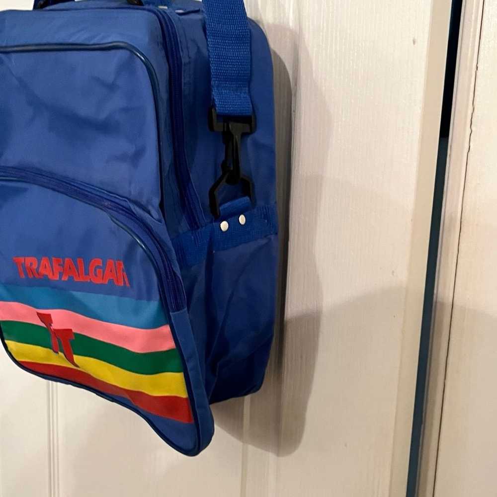 Trafalgar vintage tote, blue and rainbow crossbody - image 2