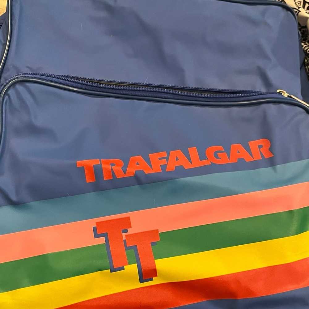 Trafalgar vintage tote, blue and rainbow crossbody - image 4