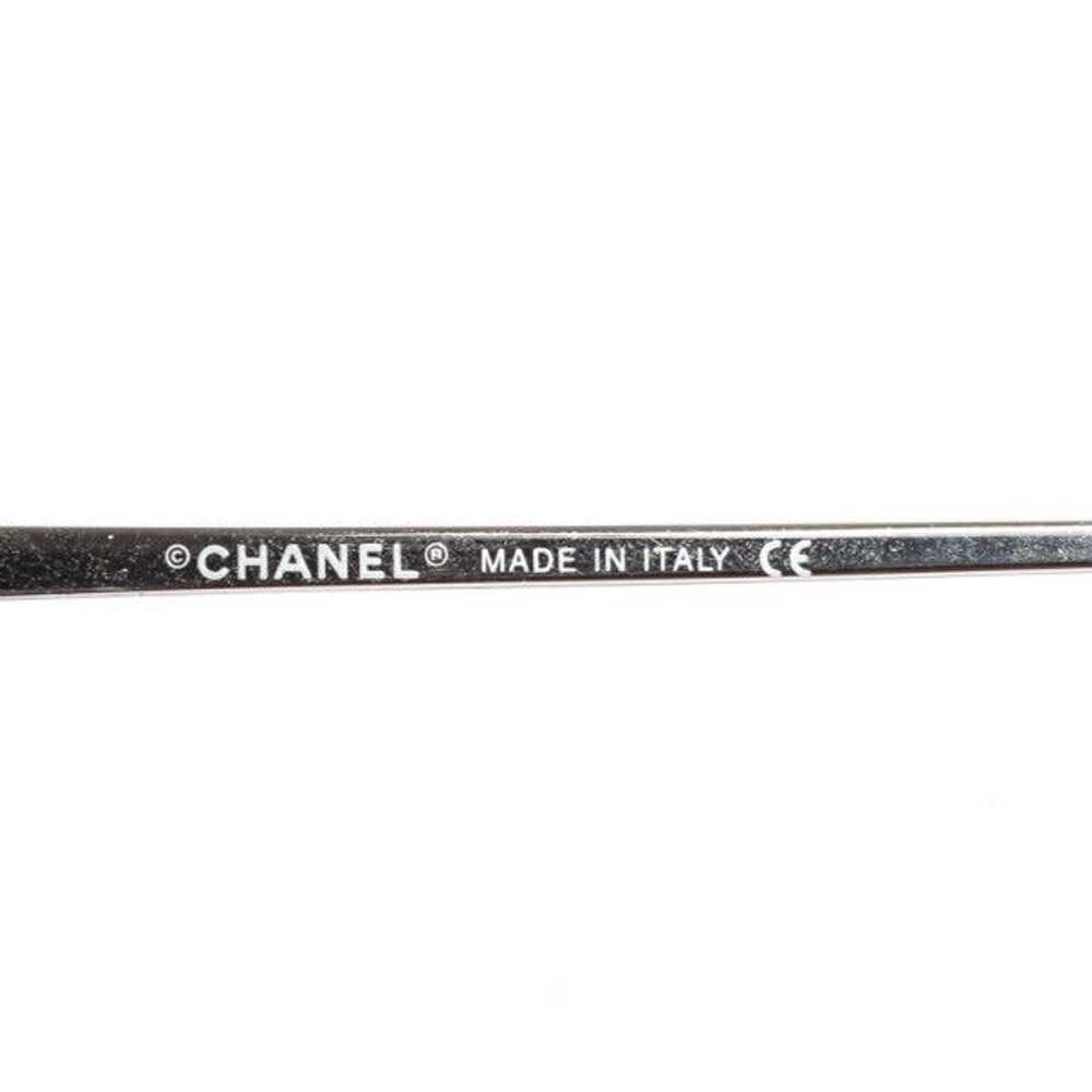 Chanel Chanel CC Logo Silver Blue Tinted Rhinesto… - image 6