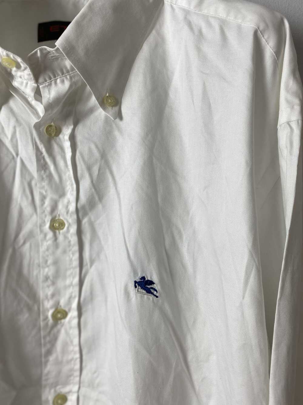 Etro × Luxury Etro Milano small logo shirt formal… - image 2