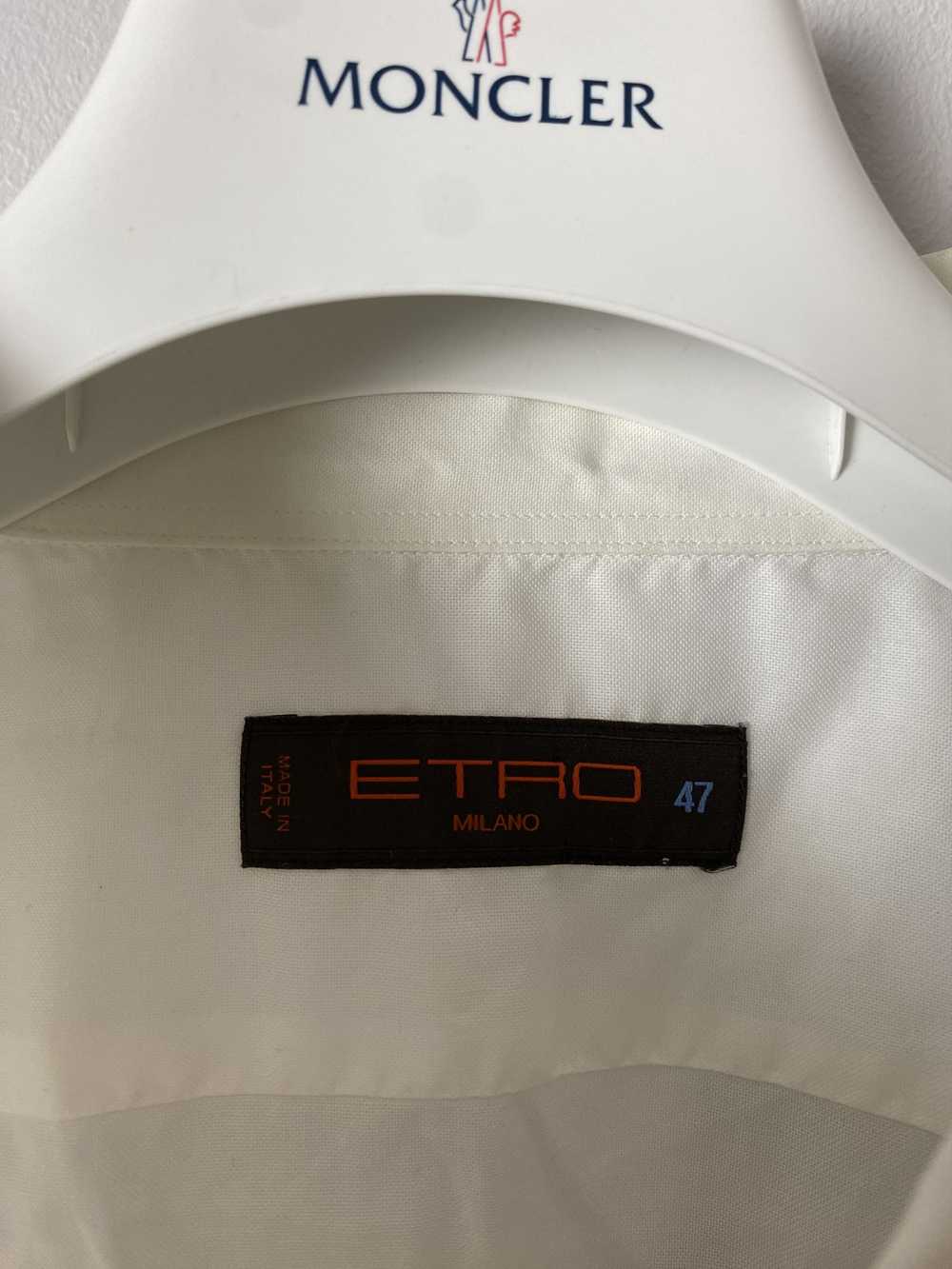 Etro × Luxury Etro Milano small logo shirt formal… - image 3