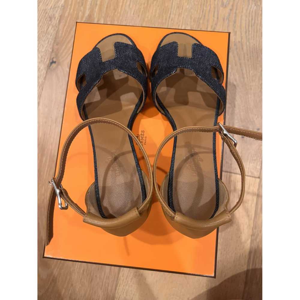 Hermès Leather sandal - image 4