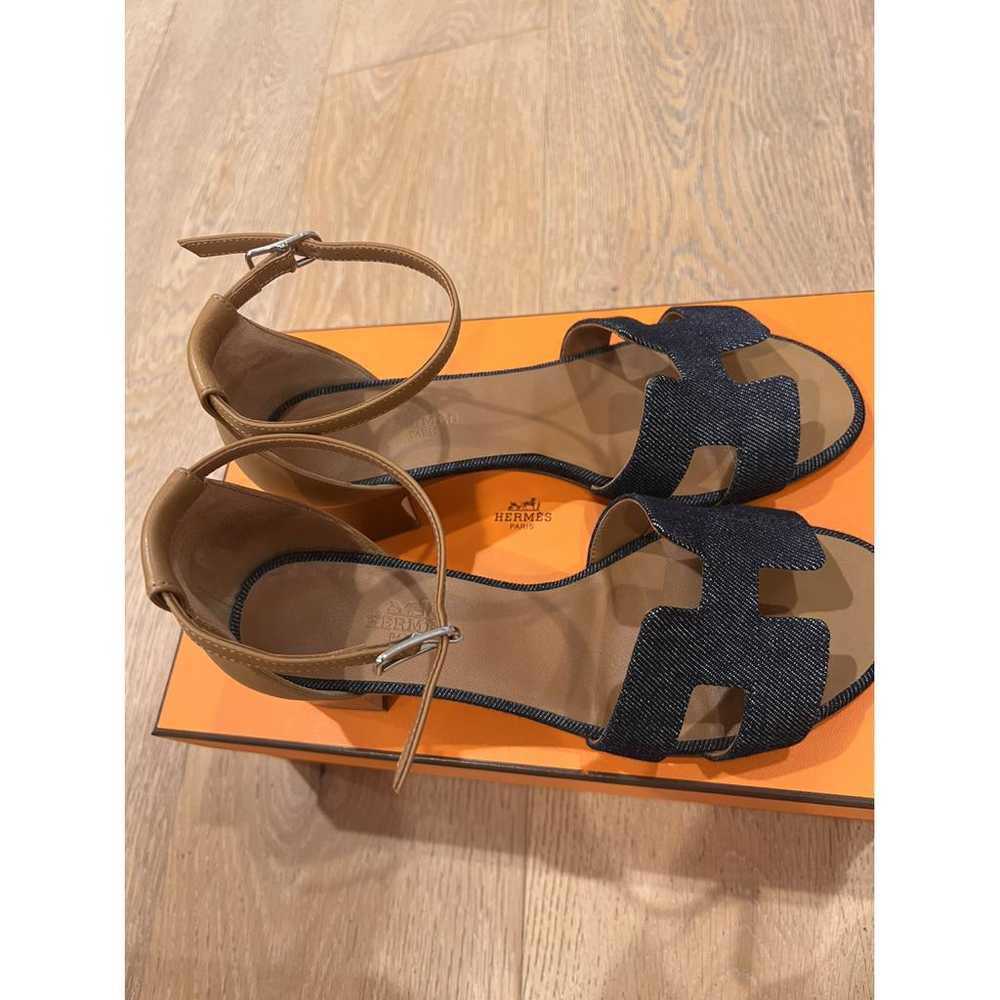 Hermès Leather sandal - image 5