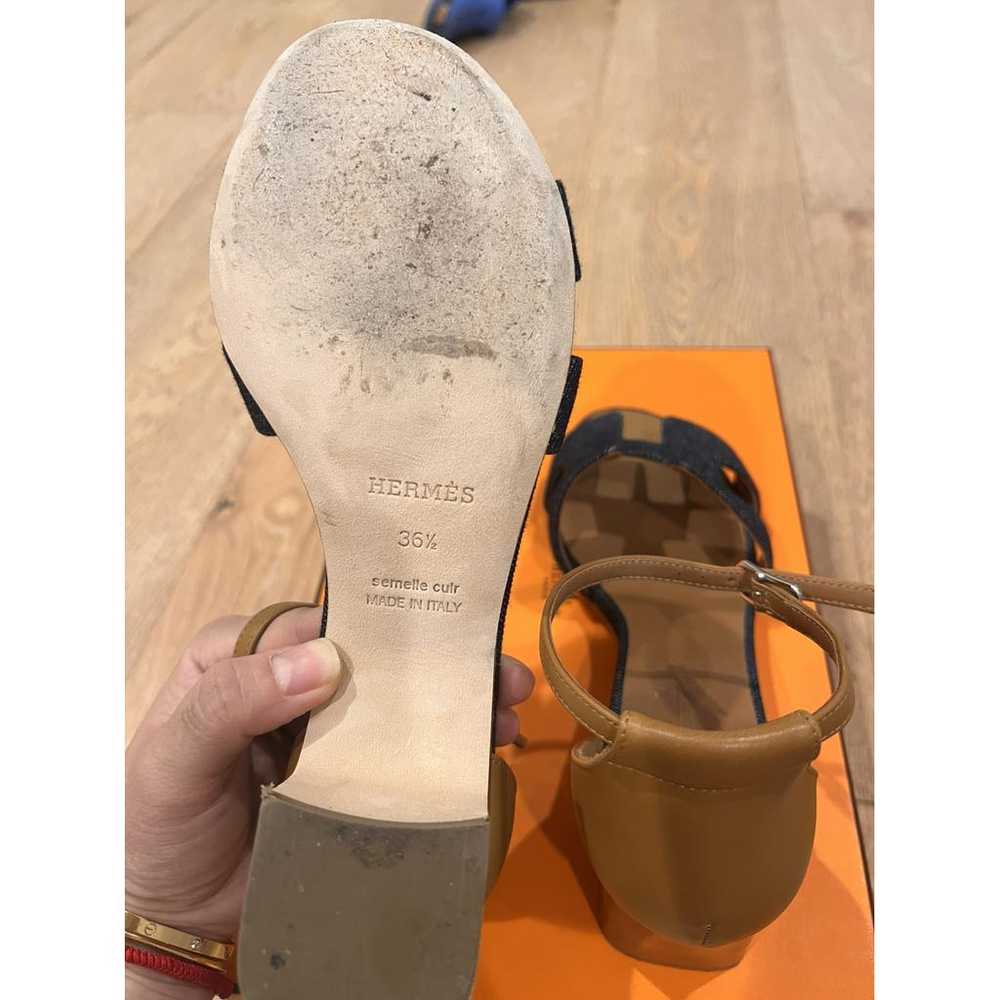 Hermès Leather sandal - image 8