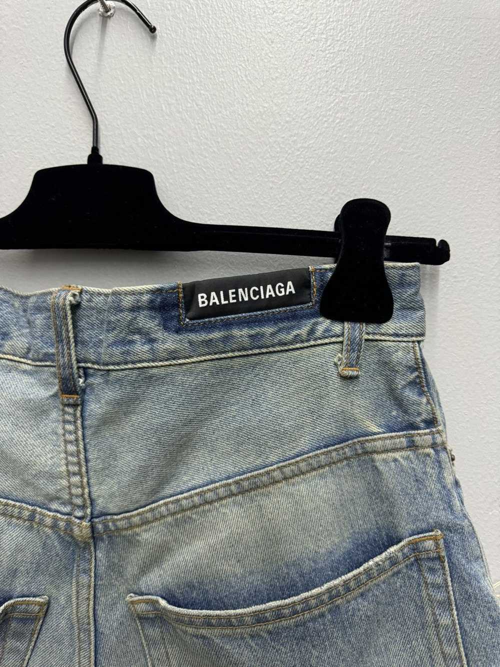 Balenciaga FW21 SLASHED CAMO DENIM JEANS - image 7