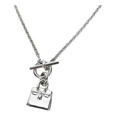 Hermès Amulette silver necklace - image 1