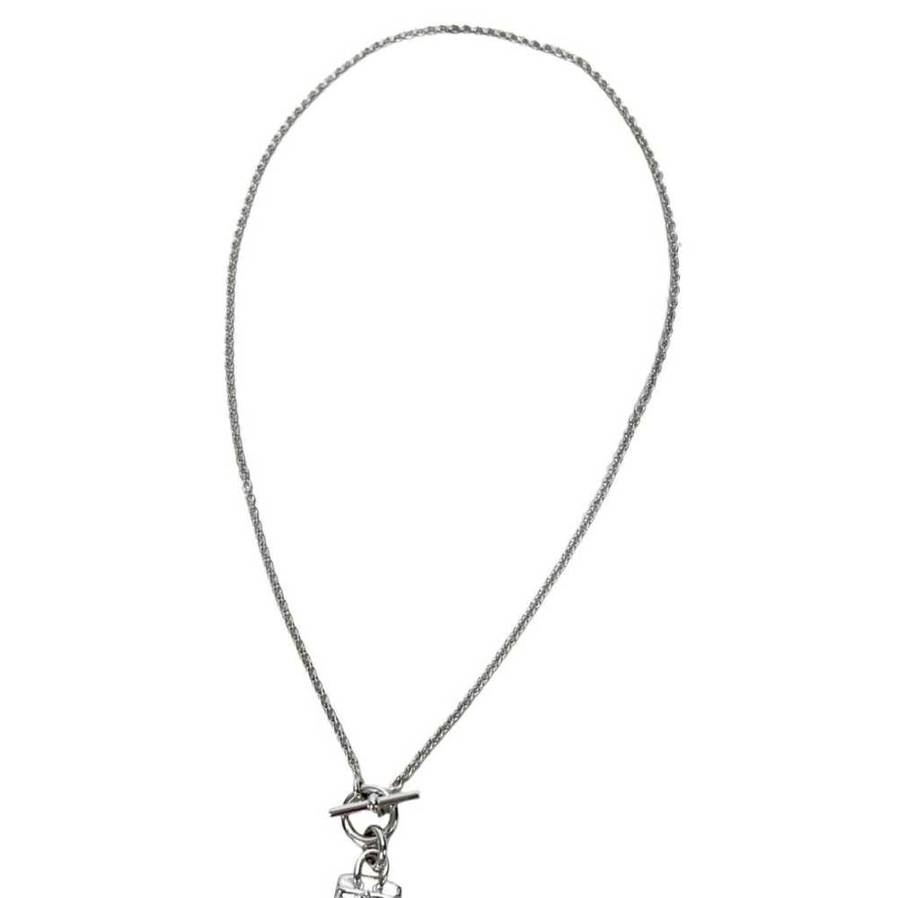 Hermès Amulette silver necklace - image 5