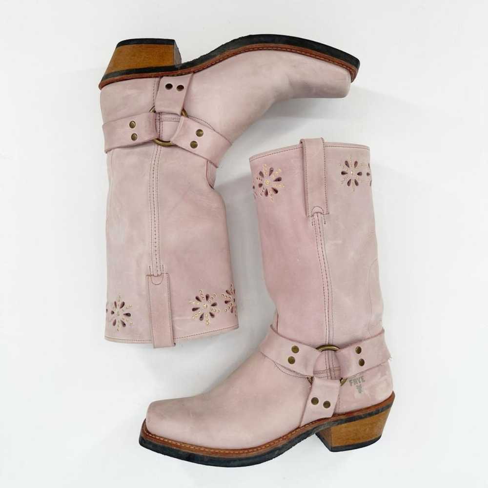 Frye Leather biker boots - image 6