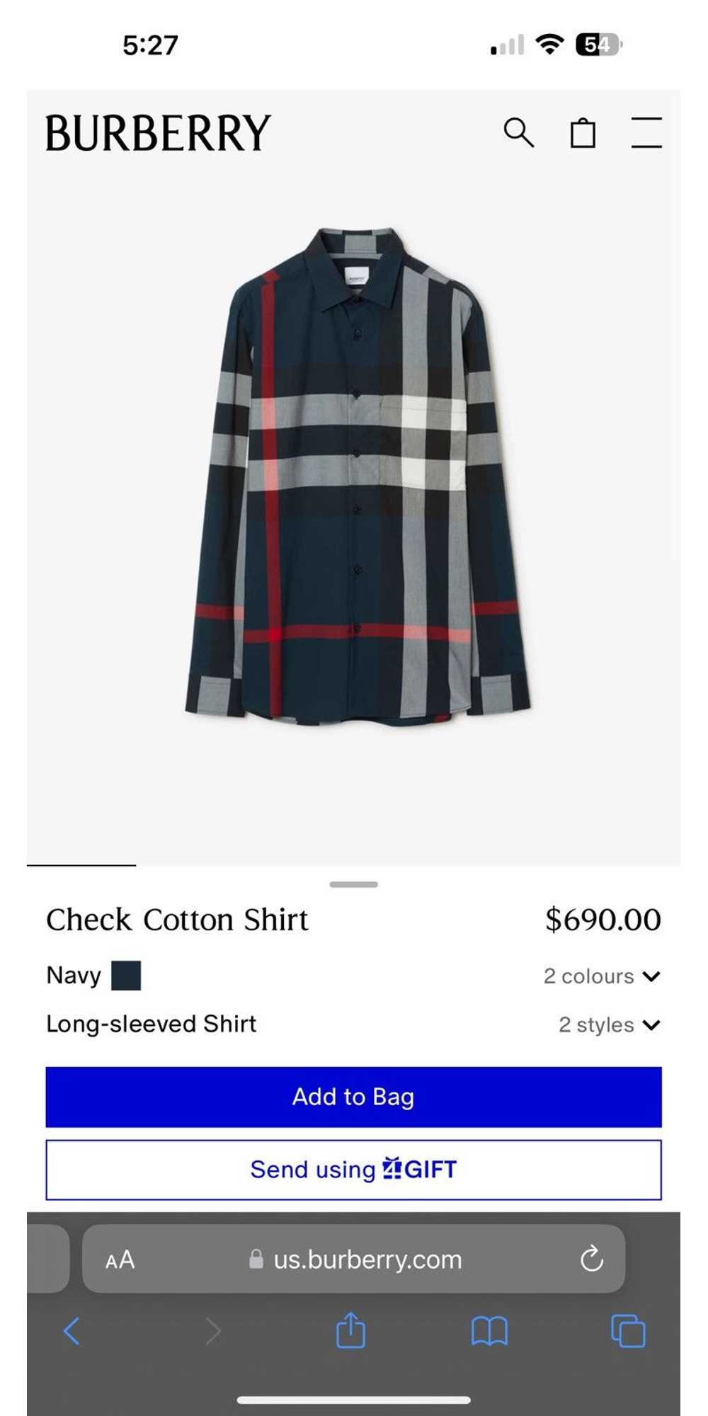 Burberry BURBERRY CHECK COTTON SHIRT - image 4