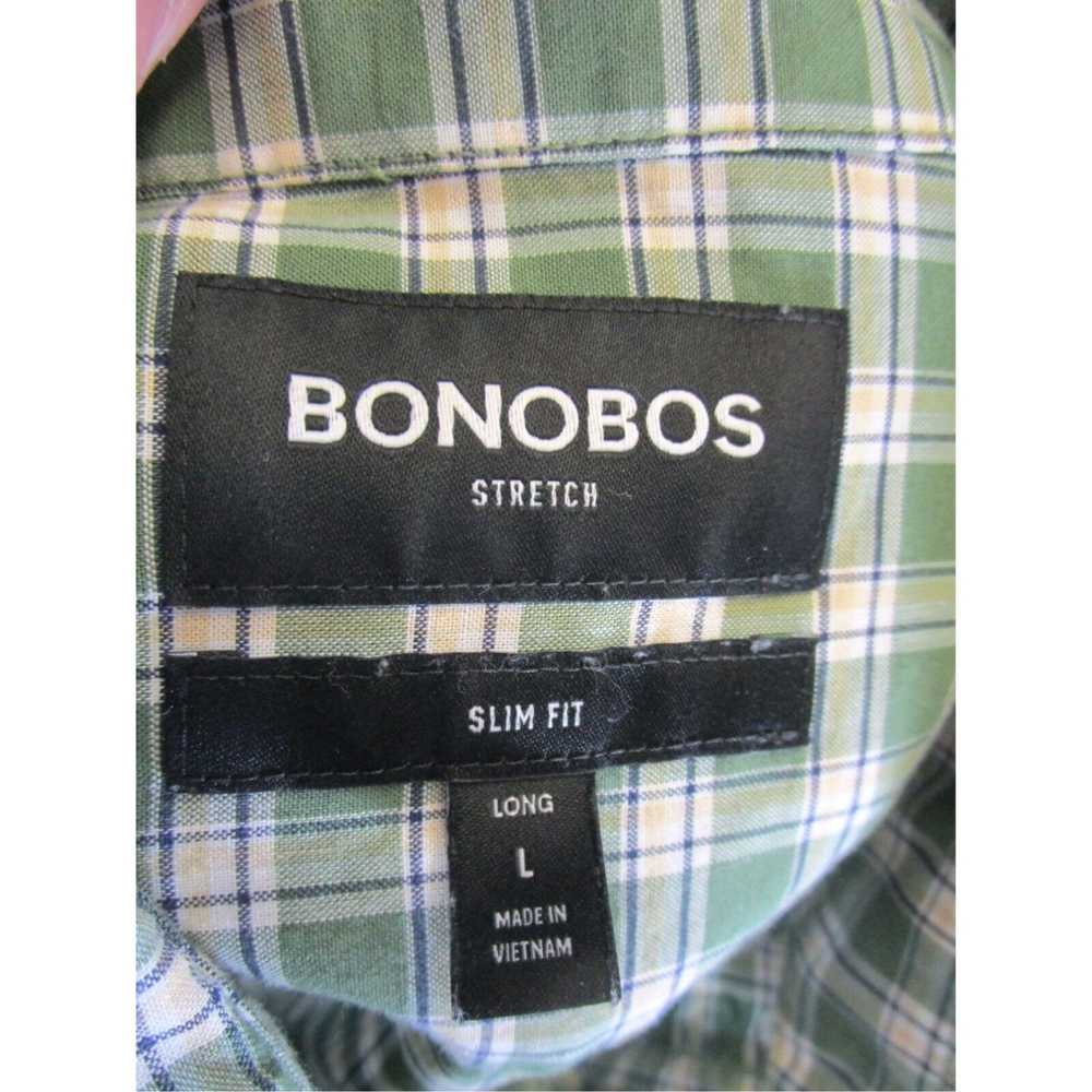 Bonobos Green Cotton Plaid Slim Fit Shirt for Men… - image 6