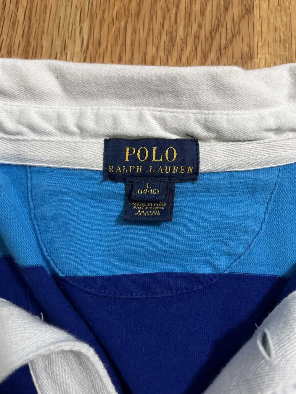 Polo Ralph Lauren Light blue striped dark blue lo… - image 4