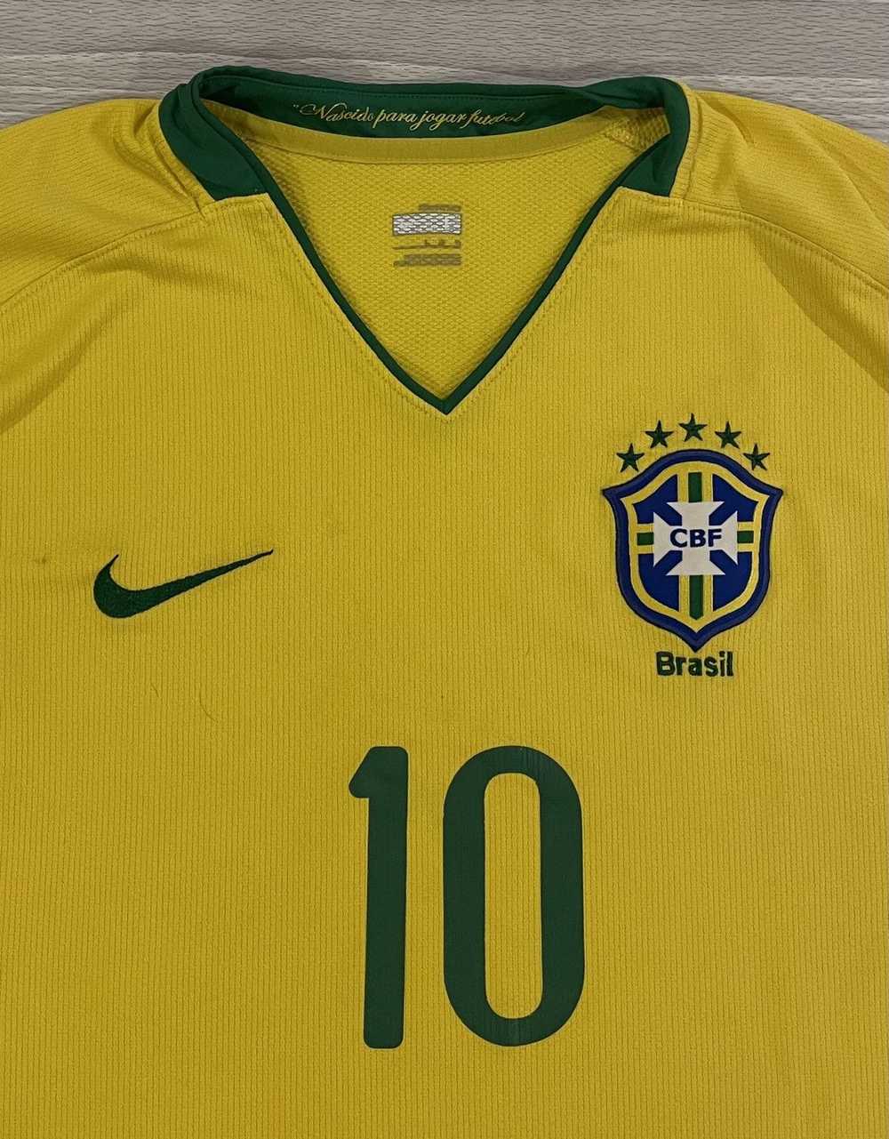 Nike × Soccer Jersey × Vintage Nike 2008/09 Brazi… - image 2