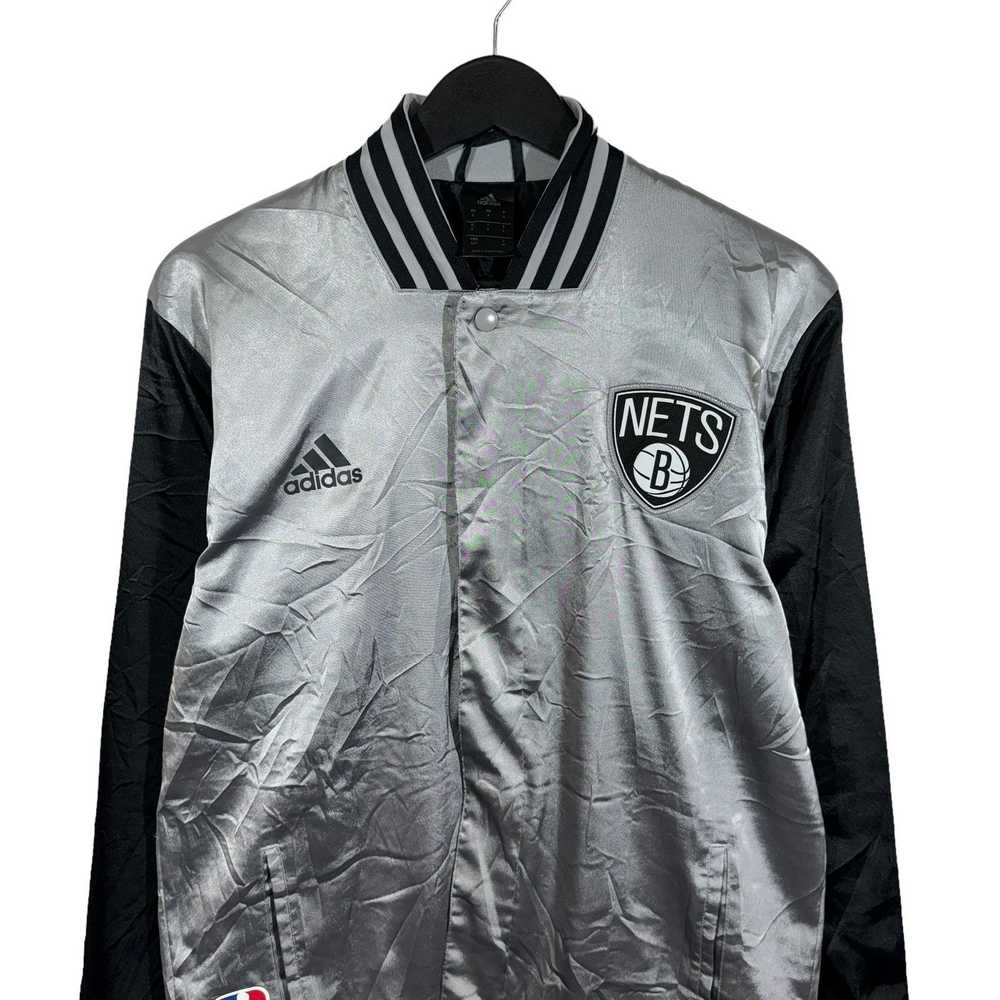 Adidas NBA Brooklyn Nets Lightweight Satin Jacket - image 2