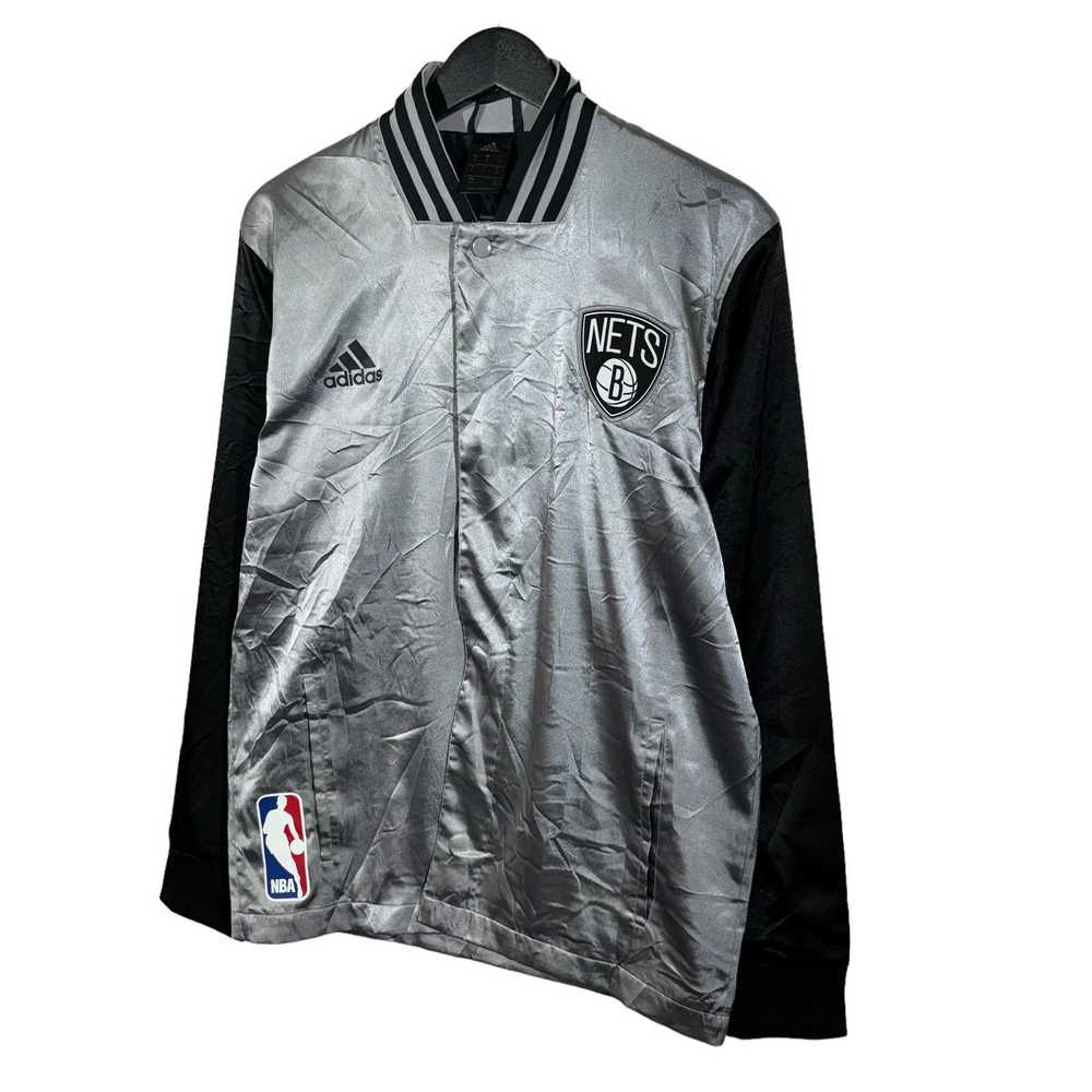 Adidas NBA Brooklyn Nets Lightweight Satin Jacket - image 3