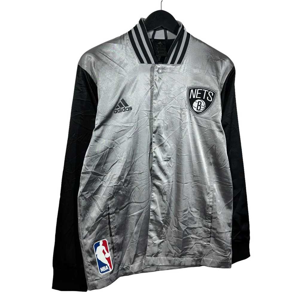 Adidas NBA Brooklyn Nets Lightweight Satin Jacket - image 4