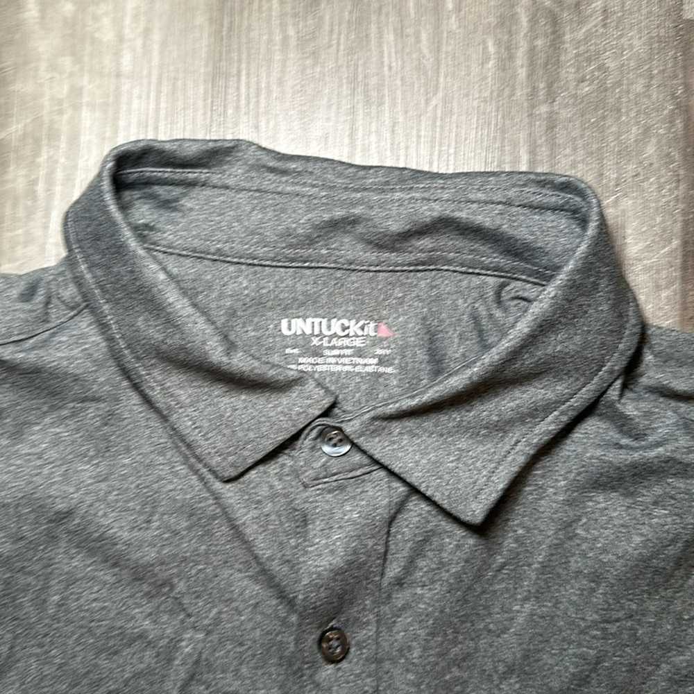 UNTUCKit Untuckit Performance Tee Long Sleeve But… - image 6