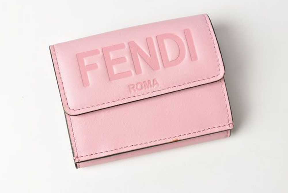 Fendi Fendi Fendi Soft Leather Mini Wallet 8M0395… - image 2